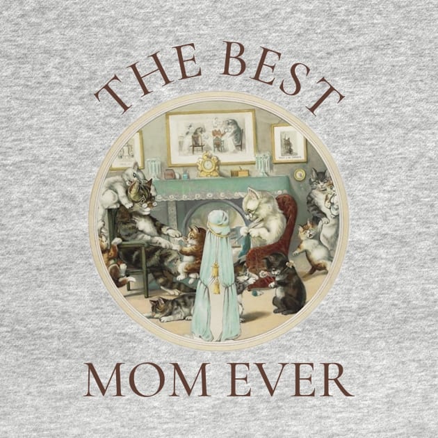 THE BEST KNITTING MOM IN THE WORLD, CAT. THE BEST KNITTING MOM EVER FINE ART VINTAGE STYLE OLD TIMES. by the619hub